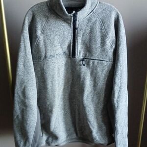 Men's Gray Zip-Up Sweater